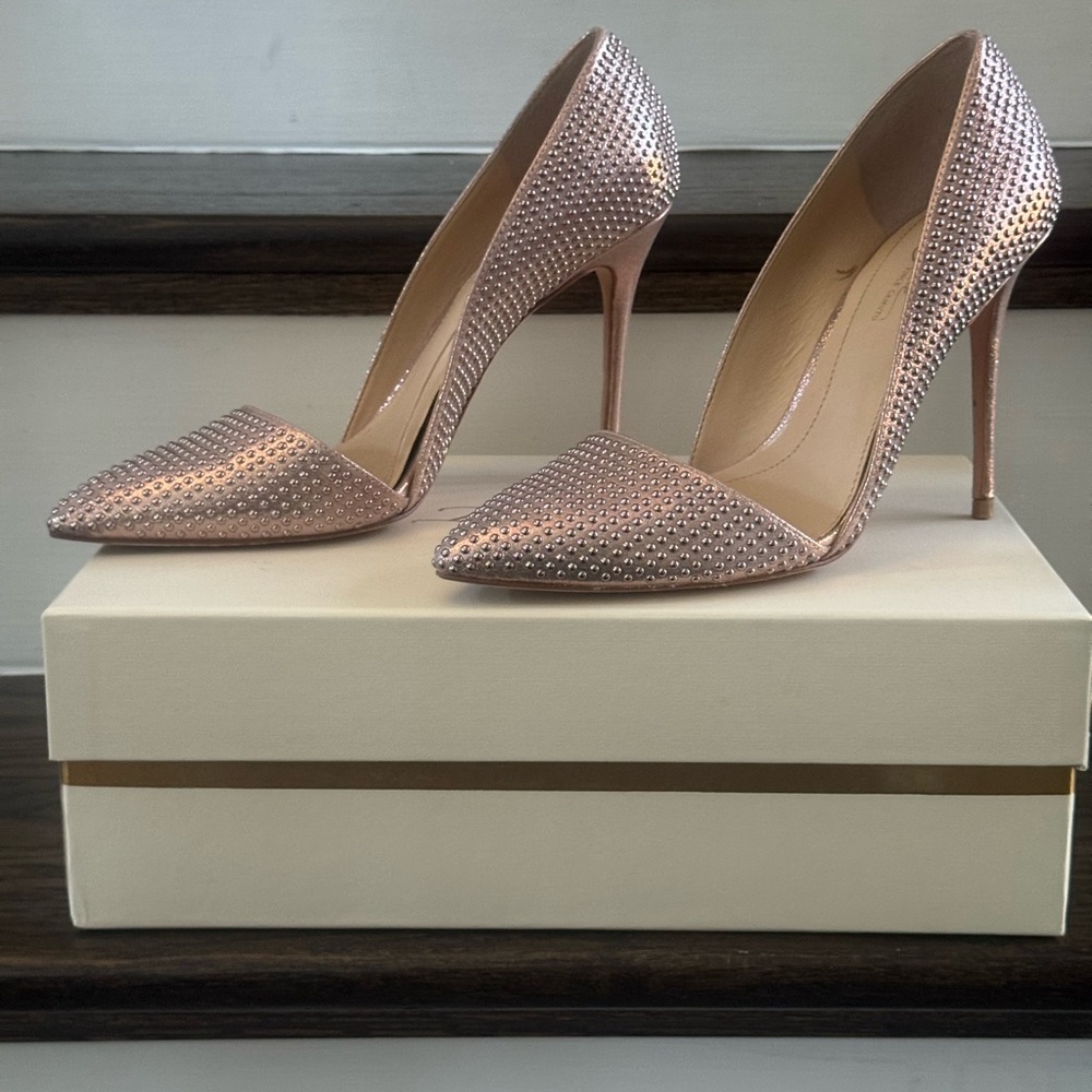 Vince Camuto Elegant Rose Gold Stiletto Heels